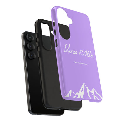 Mauve Mountain Adventure Phone Case - Stylish Verso l'Alto Phone Protection
