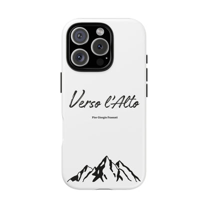 White Mountain Adventure Phone Case - Stylish Verso l'Alto Phone Protection