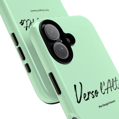 Mint Green Mountain Adventure Phone Case - Stylish Verso l'Alto Phone Protection