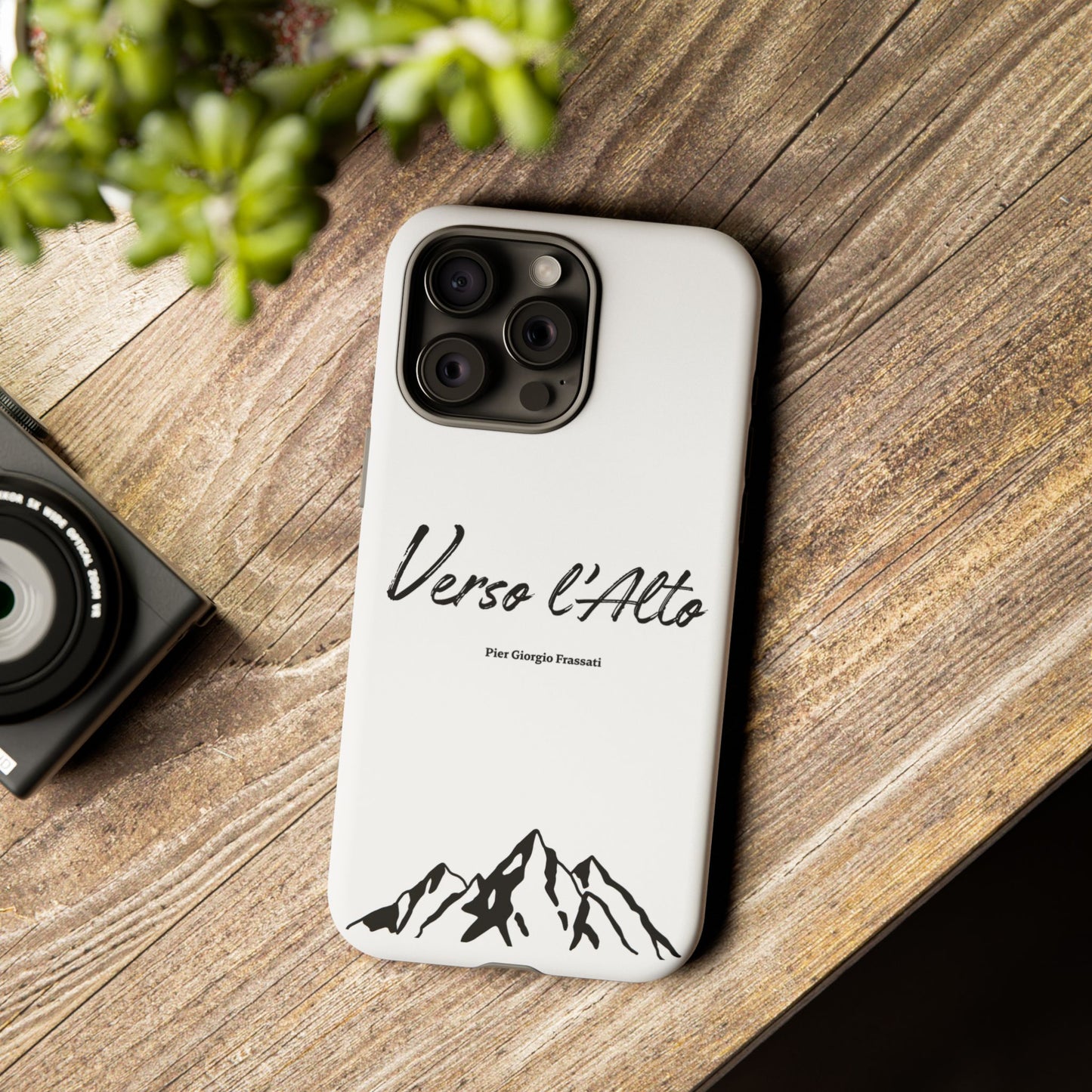 White Mountain Adventure Phone Case - Stylish Verso l'Alto Phone Protection