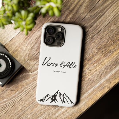 White Mountain Adventure Phone Case - Stylish Verso l'Alto Phone Protection