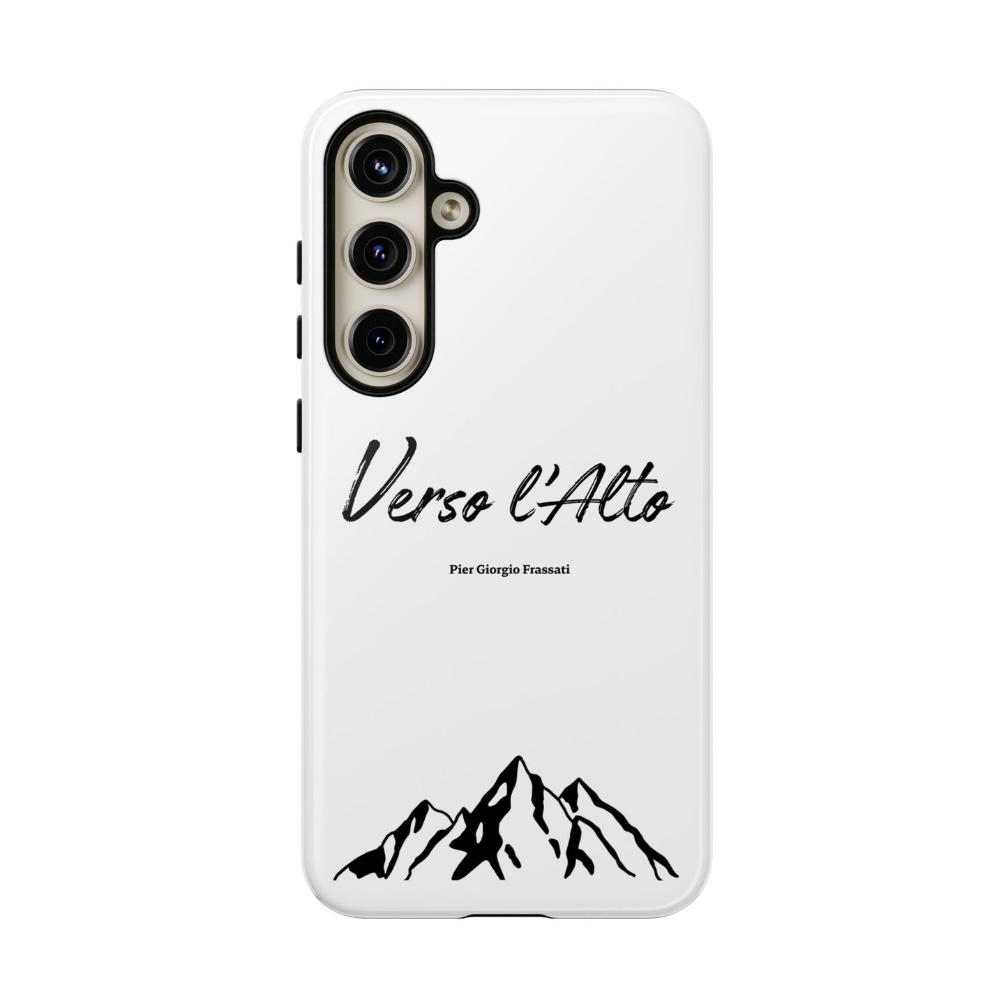 White Mountain Adventure Phone Case - Stylish Verso l'Alto Phone Protection