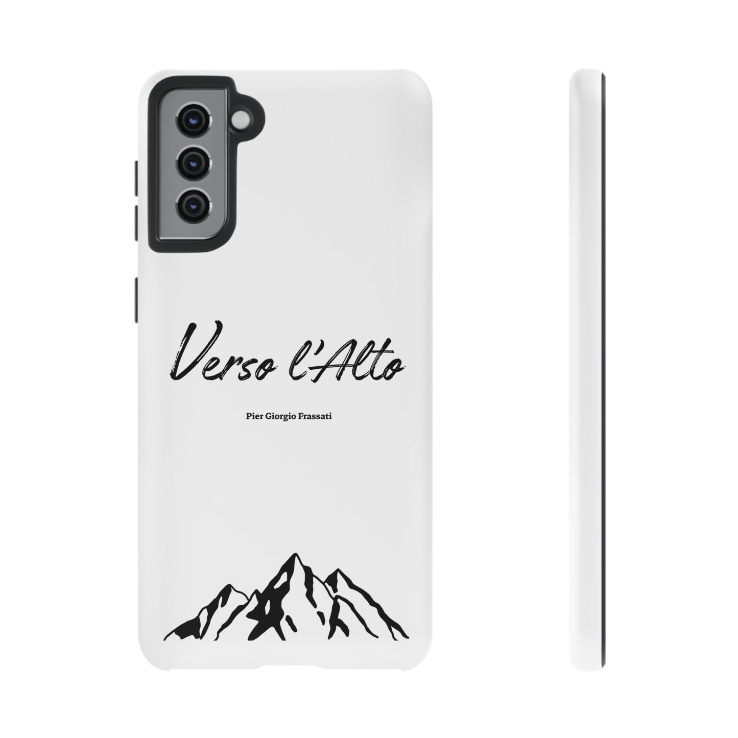 White Mountain Adventure Phone Case - Stylish Verso l'Alto Phone Protection