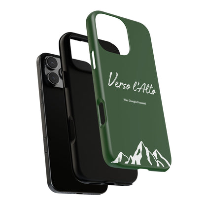 Vert Sapin Mountain Adventure Phone Case - Stylish Verso l'Alto Phone Protection