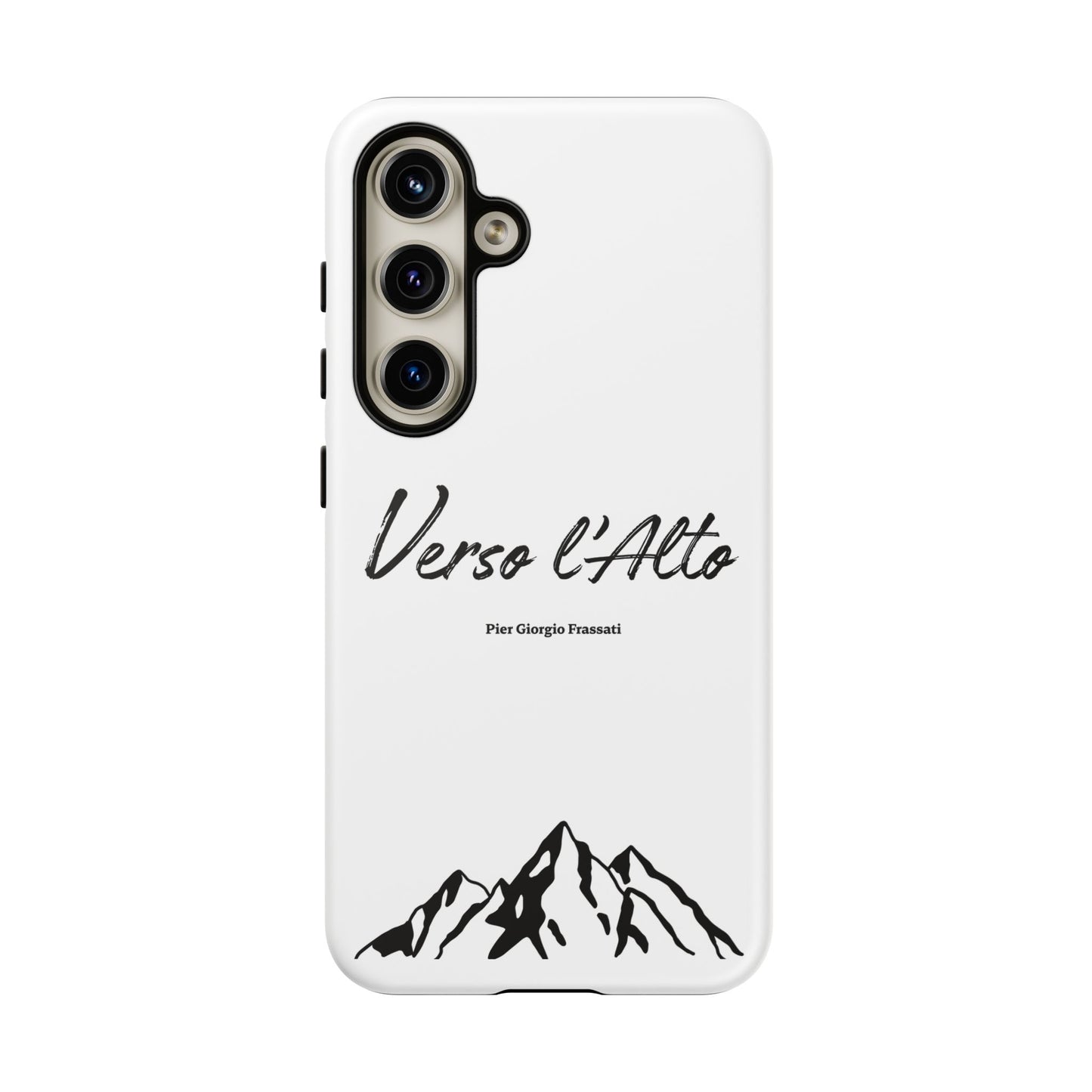 White Mountain Adventure Phone Case - Stylish Verso l'Alto Phone Protection
