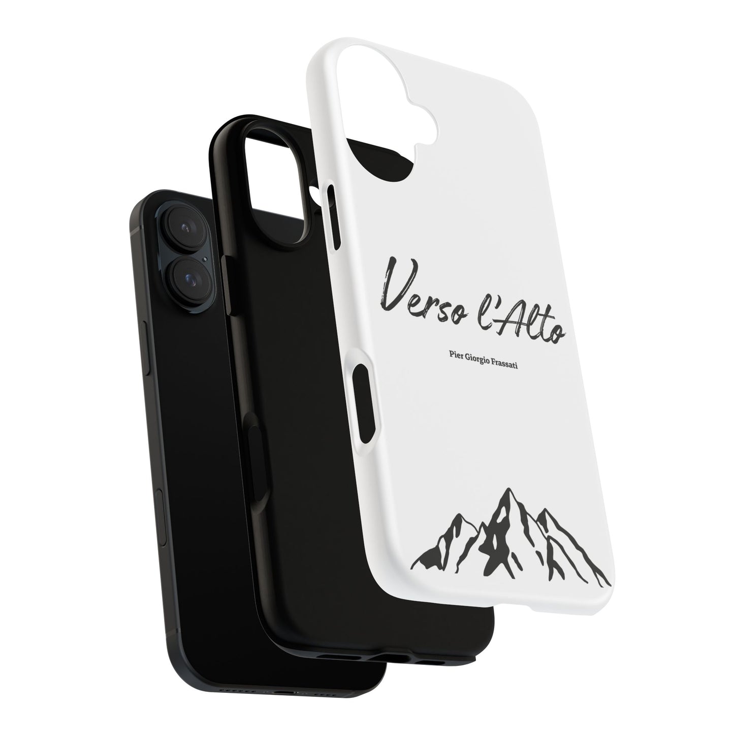 White Mountain Adventure Phone Case - Stylish Verso l'Alto Phone Protection