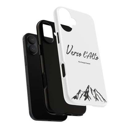 White Mountain Adventure Phone Case - Stylish Verso l'Alto Phone Protection