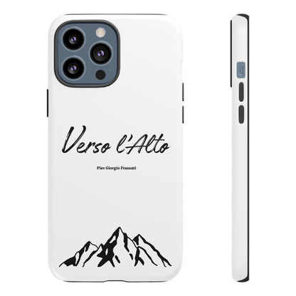 White Mountain Adventure Phone Case - Stylish Verso l'Alto Phone Protection
