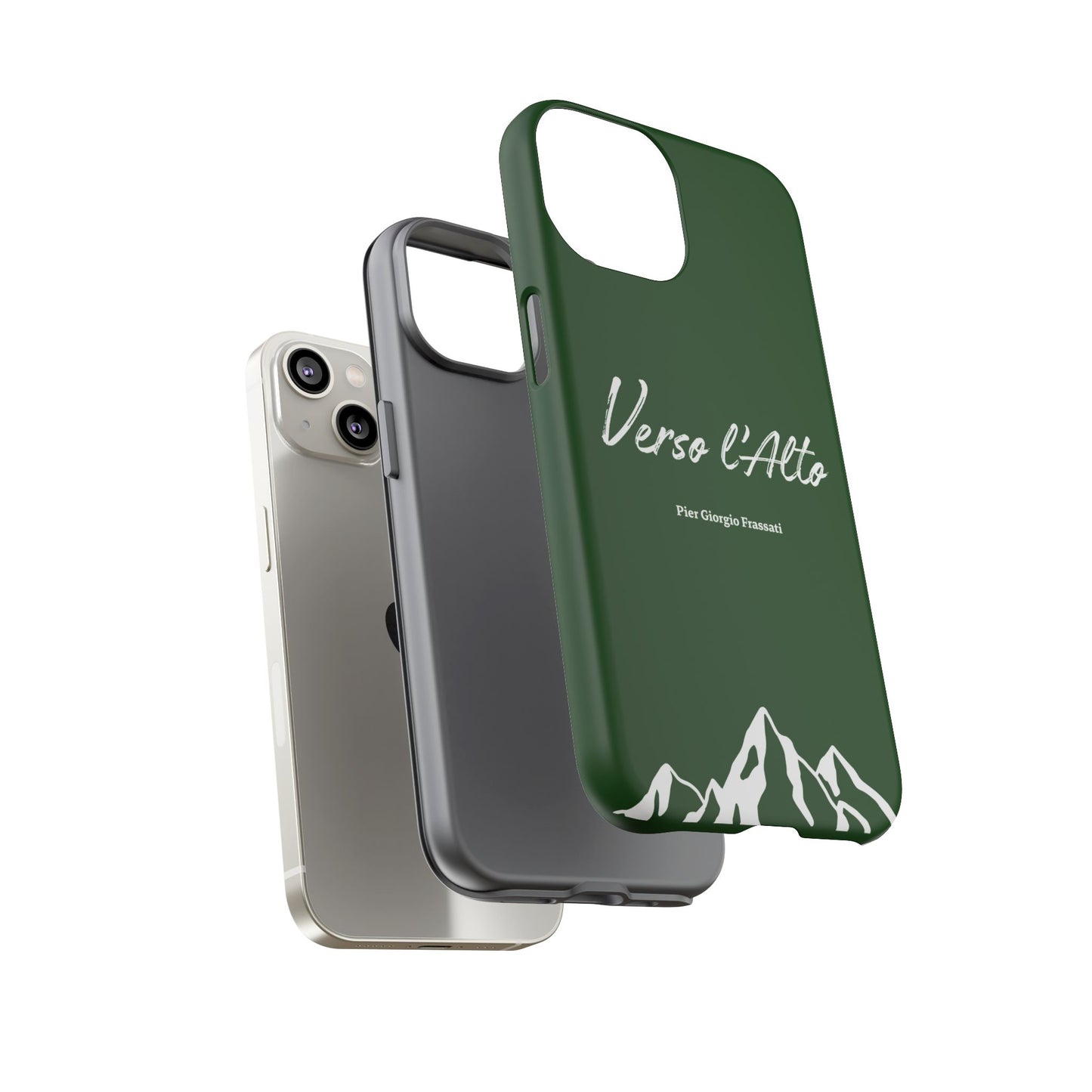 Vert Sapin Mountain Adventure Phone Case - Stylish Verso l'Alto Phone Protection