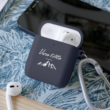 Coque de protection pour AirPods avec design Verso l'Alto (version noir-vert d'eau-bleu marine)