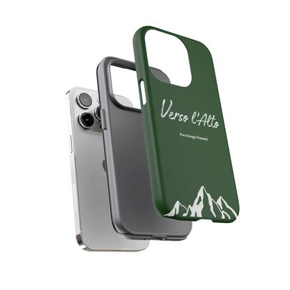 Vert Sapin Mountain Adventure Phone Case - Stylish Verso l'Alto Phone Protection