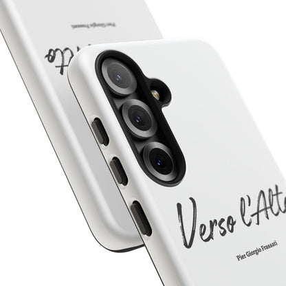 White Mountain Adventure Phone Case - Stylish Verso l'Alto Phone Protection