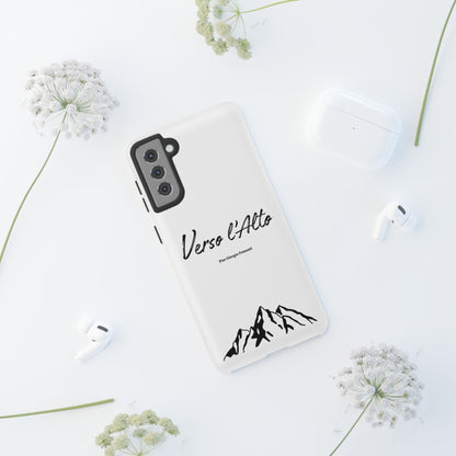 White Mountain Adventure Phone Case - Stylish Verso l'Alto Phone Protection