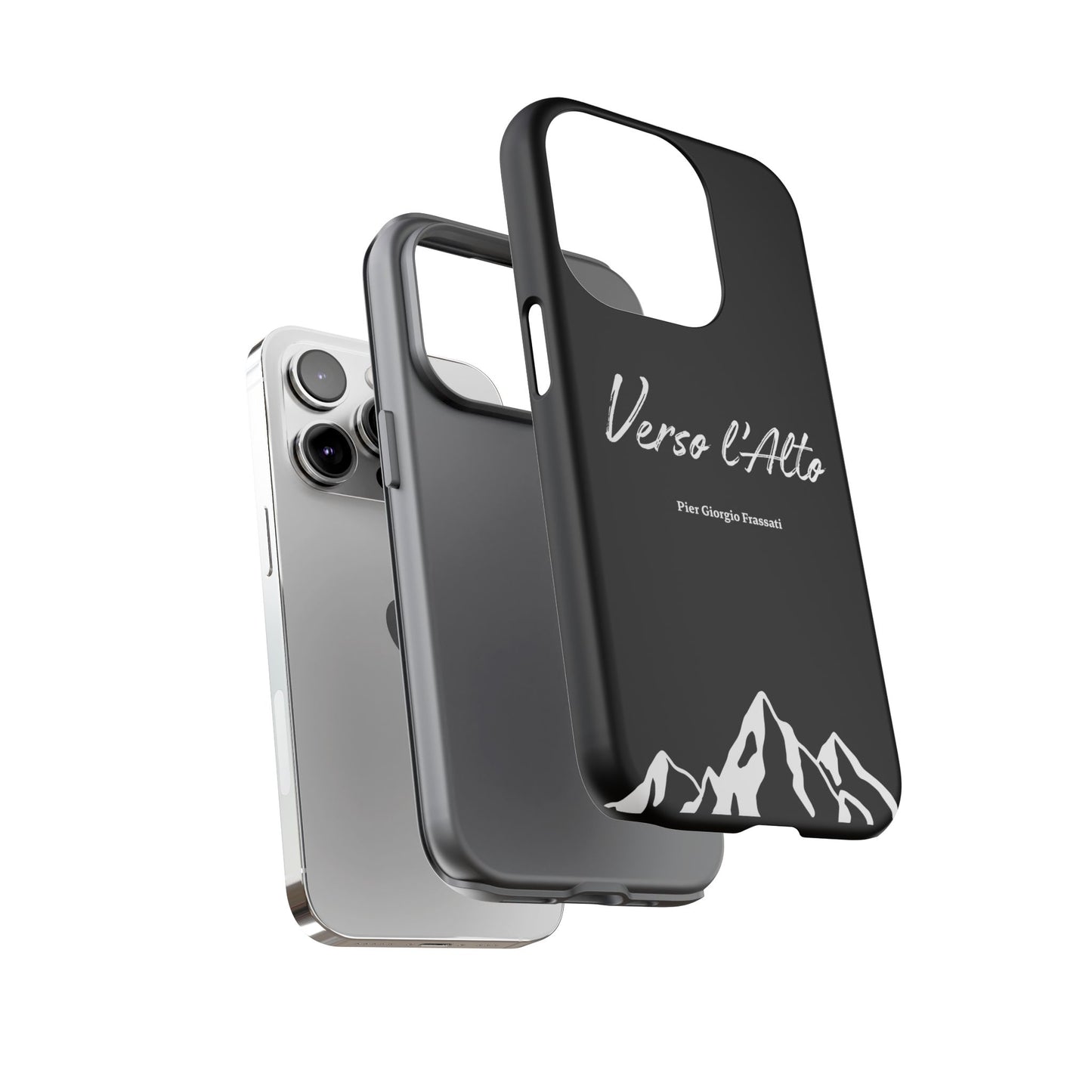 Black Mountain Adventure Phone Case - Stylish Verso l'Alto Phone Protection