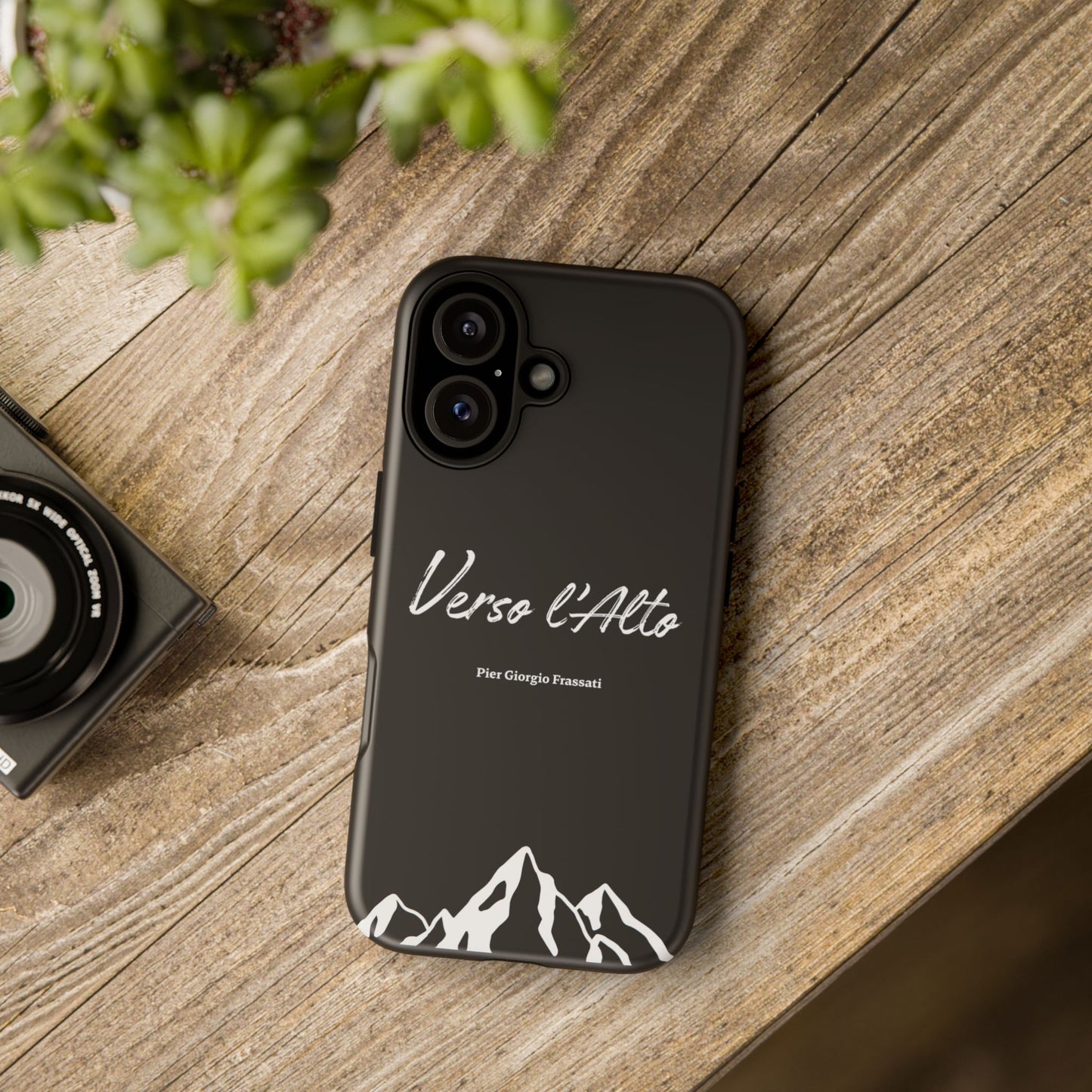 Black Mountain Adventure Phone Case - Stylish Verso l'Alto Phone Protection