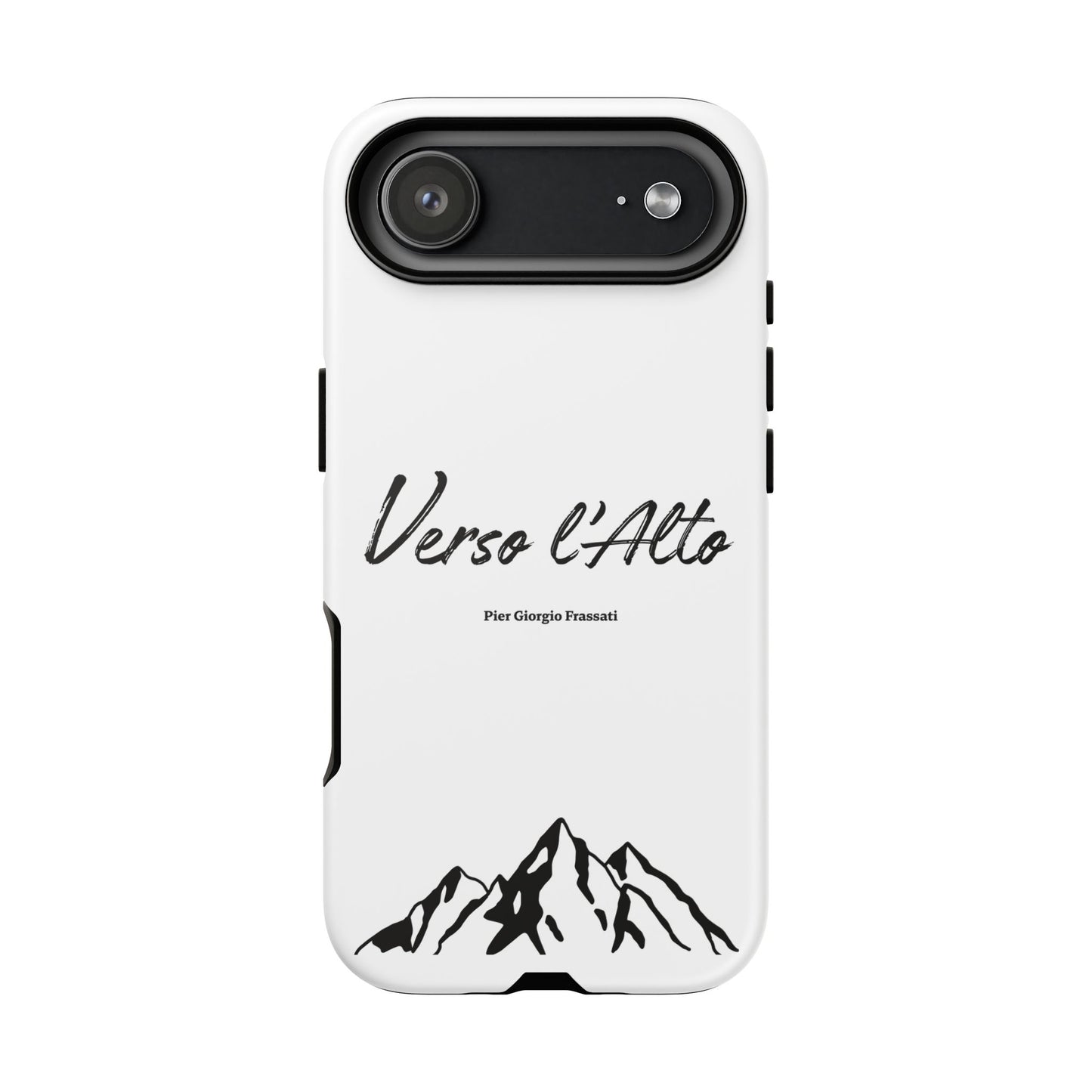 White Mountain Adventure Phone Case - Stylish Verso l'Alto Phone Protection