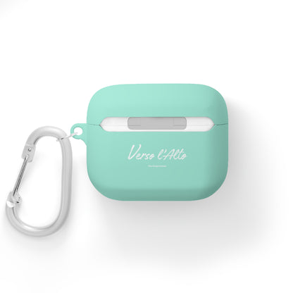 Coque de protection pour AirPods avec design Verso l'Alto (version noir-vert d'eau-bleu marine)