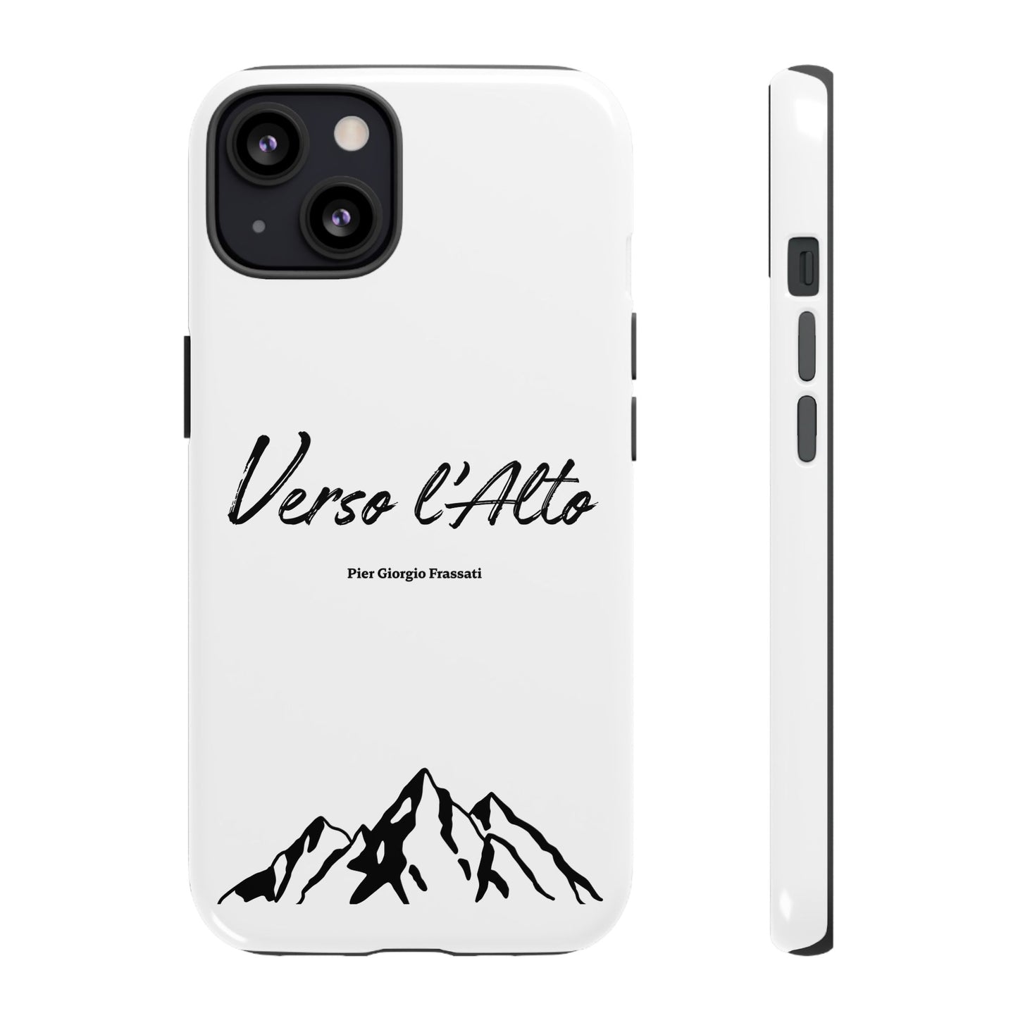 White Mountain Adventure Phone Case - Stylish Verso l'Alto Phone Protection