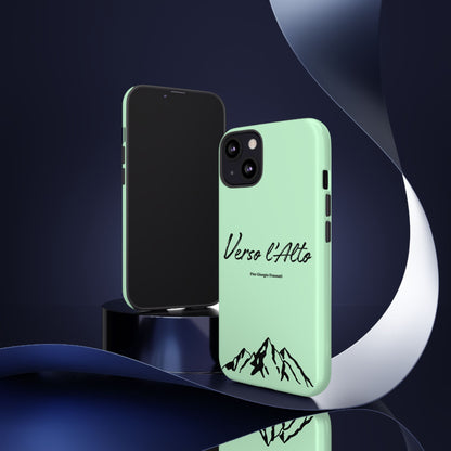 Mint Green Mountain Adventure Phone Case - Stylish Verso l'Alto Phone Protection