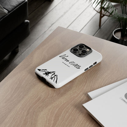 White Mountain Adventure Phone Case - Stylish Verso l'Alto Phone Protection