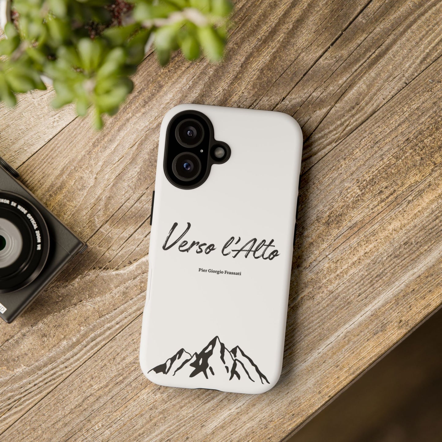 White Mountain Adventure Phone Case - Stylish Verso l'Alto Phone Protection