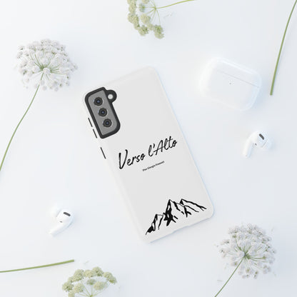 White Mountain Adventure Phone Case - Stylish Verso l'Alto Phone Protection
