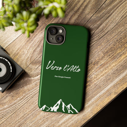Vert Sapin Mountain Adventure Phone Case - Stylish Verso l'Alto Phone Protection