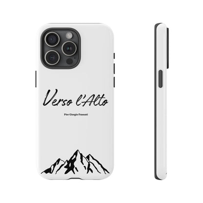 White Mountain Adventure Phone Case - Stylish Verso l'Alto Phone Protection