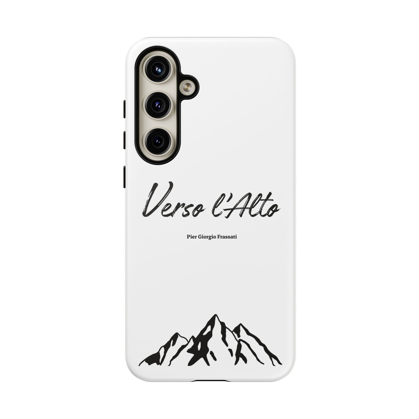 White Mountain Adventure Phone Case - Stylish Verso l'Alto Phone Protection