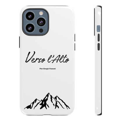 White Mountain Adventure Phone Case - Stylish Verso l'Alto Phone Protection