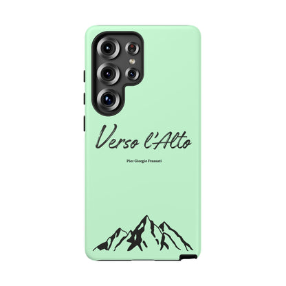 Mint Green Mountain Adventure Phone Case - Stylish Verso l'Alto Phone Protection