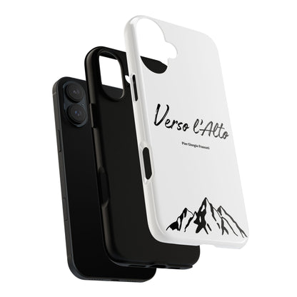 White Mountain Adventure Phone Case - Stylish Verso l'Alto Phone Protection