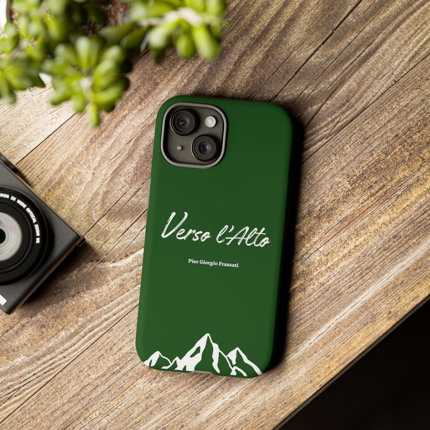 Vert Sapin Mountain Adventure Phone Case - Stylish Verso l'Alto Phone Protection