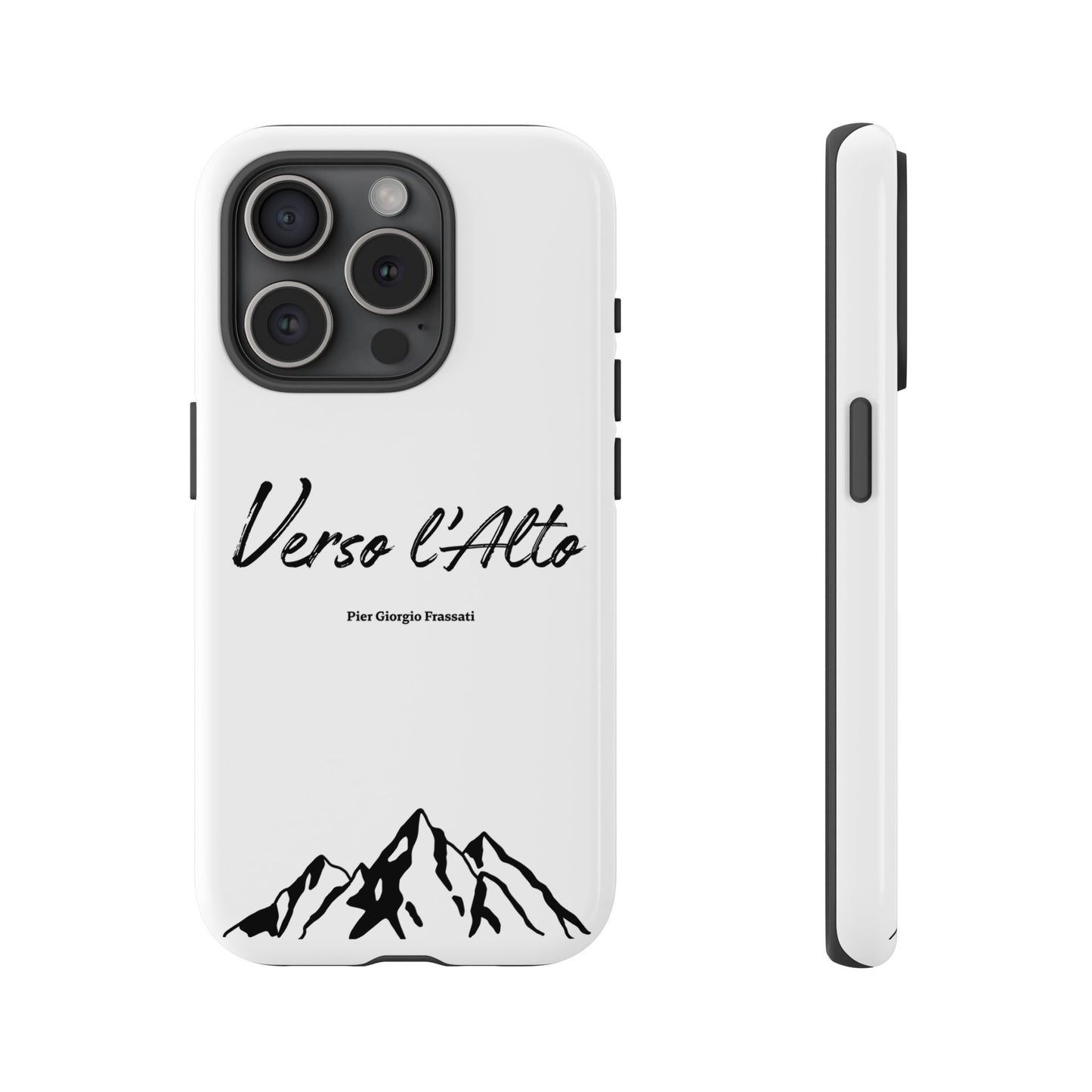 White Mountain Adventure Phone Case - Stylish Verso l'Alto Phone Protection