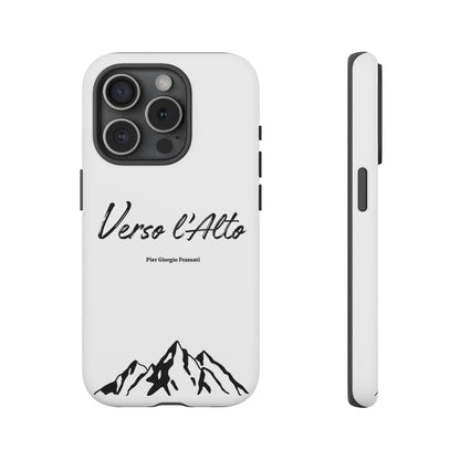 White Mountain Adventure Phone Case - Stylish Verso l'Alto Phone Protection