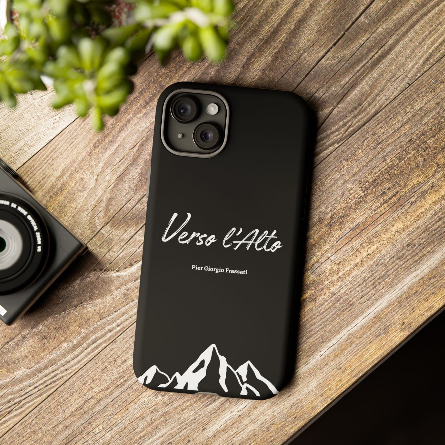 Black Mountain Adventure Phone Case - Stylish Verso l'Alto Phone Protection