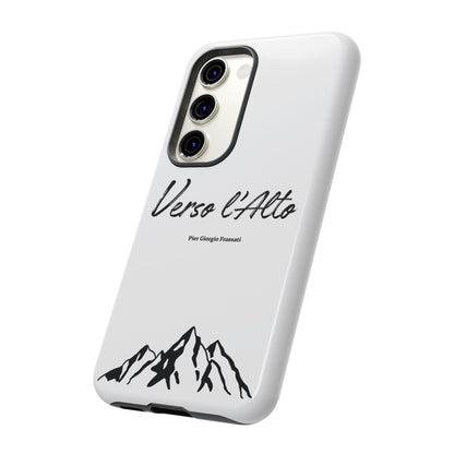 White Mountain Adventure Phone Case - Stylish Verso l'Alto Phone Protection