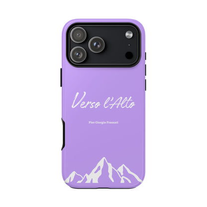 Mauve Mountain Adventure Phone Case - Stylish Verso l'Alto Phone Protection