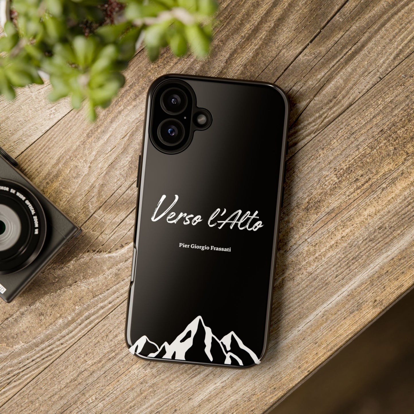 Black Mountain Adventure Phone Case - Stylish Verso l'Alto Phone Protection