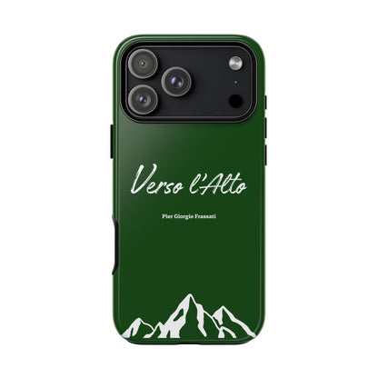 Vert Sapin Mountain Adventure Phone Case - Stylish Verso l'Alto Phone Protection