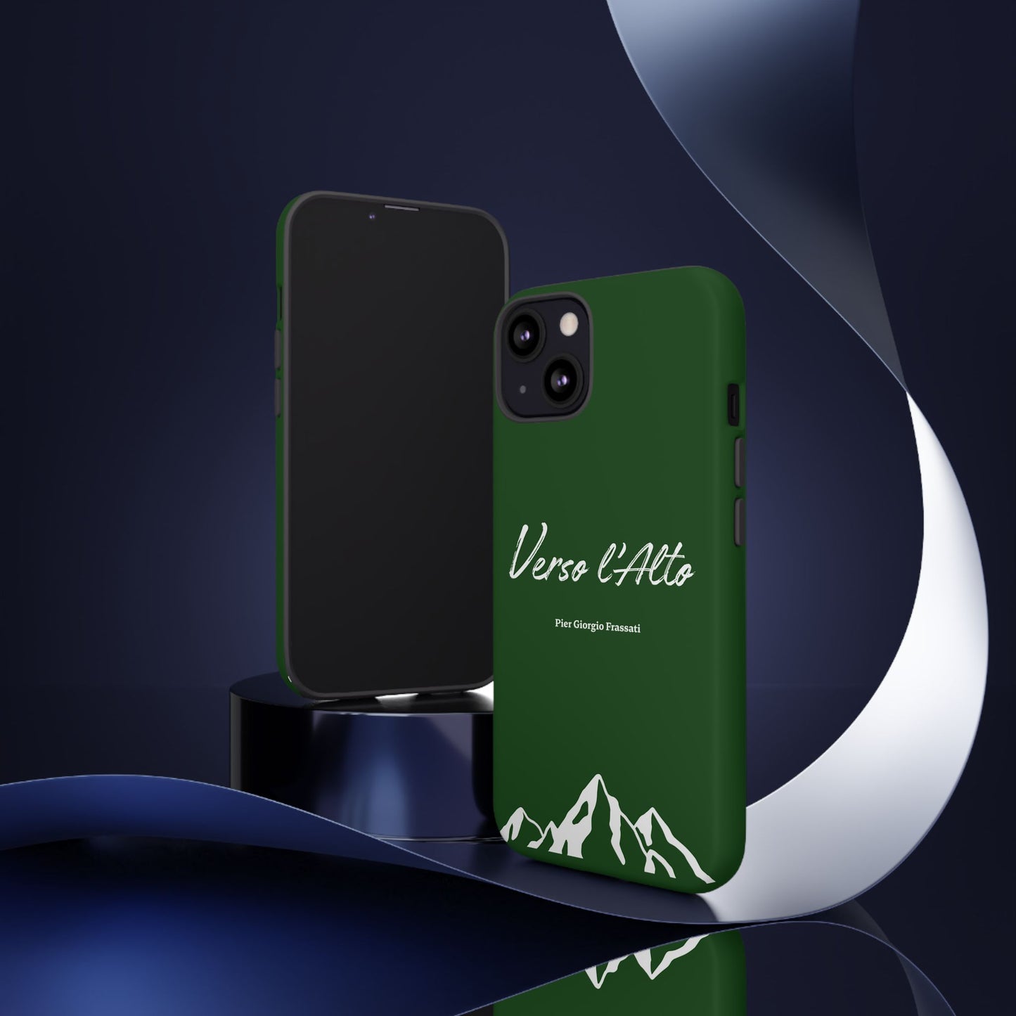 Vert Sapin Mountain Adventure Phone Case - Stylish Verso l'Alto Phone Protection