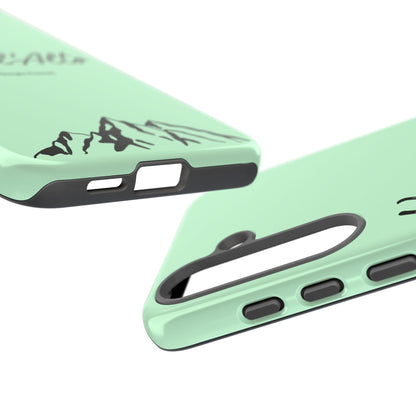 Mint Green Mountain Adventure Phone Case - Stylish Verso l'Alto Phone Protection