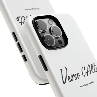 White Mountain Adventure Phone Case - Stylish Verso l'Alto Phone Protection