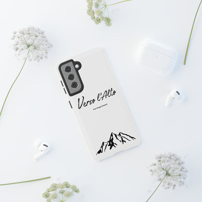 White Mountain Adventure Phone Case - Stylish Verso l'Alto Phone Protection