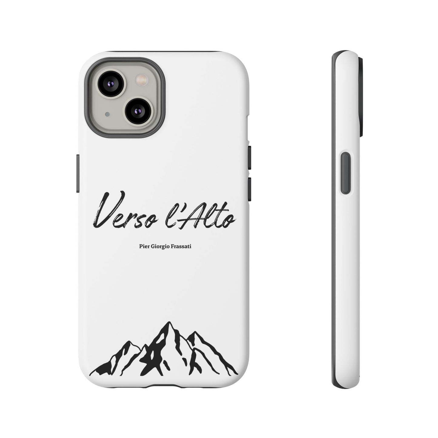 White Mountain Adventure Phone Case - Stylish Verso l'Alto Phone Protection