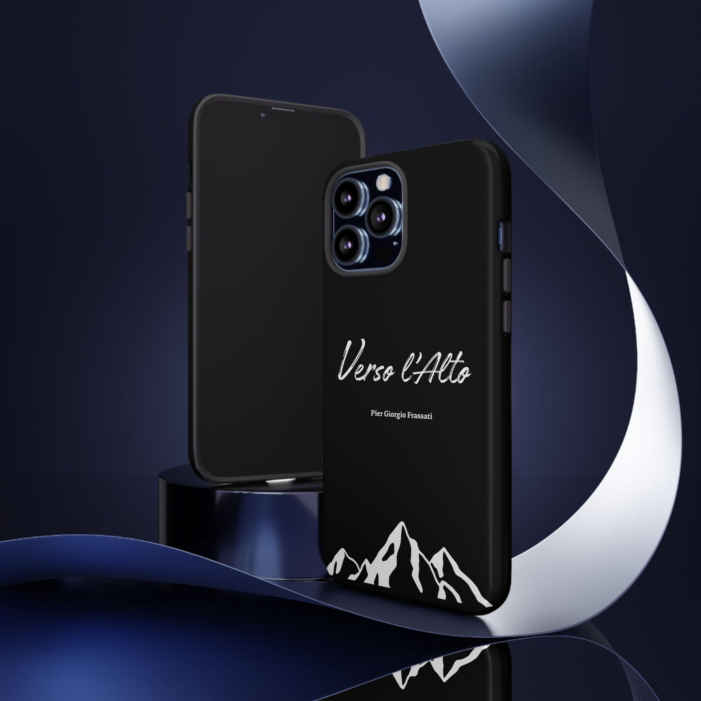 Black Mountain Adventure Phone Case - Stylish Verso l'Alto Phone Protection