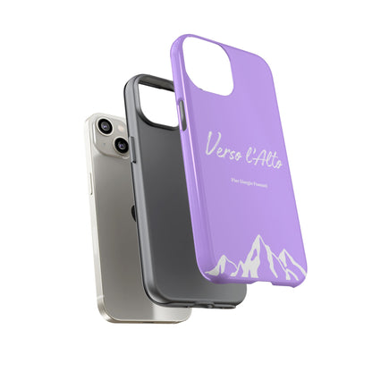 Mauve Mountain Adventure Phone Case - Stylish Verso l'Alto Phone Protection