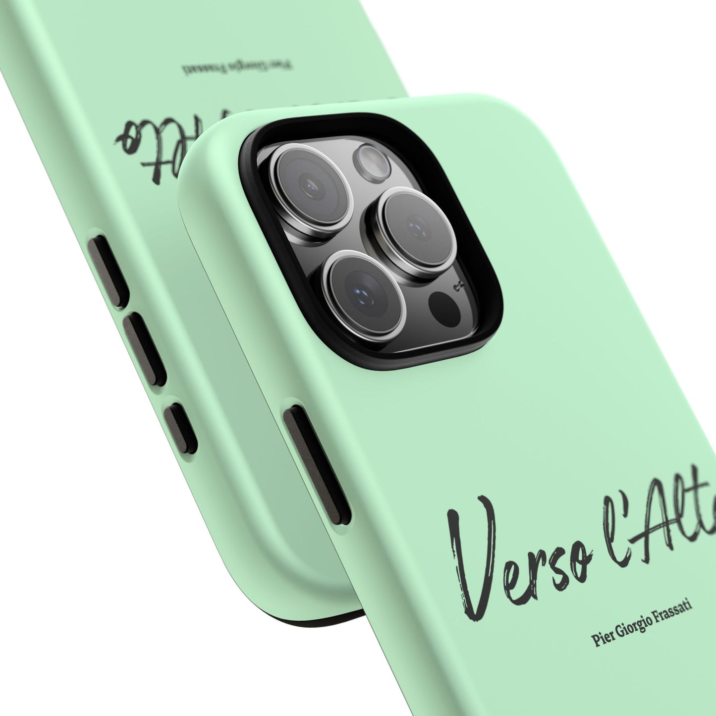 Mint Green Mountain Adventure Phone Case - Stylish Verso l'Alto Phone Protection