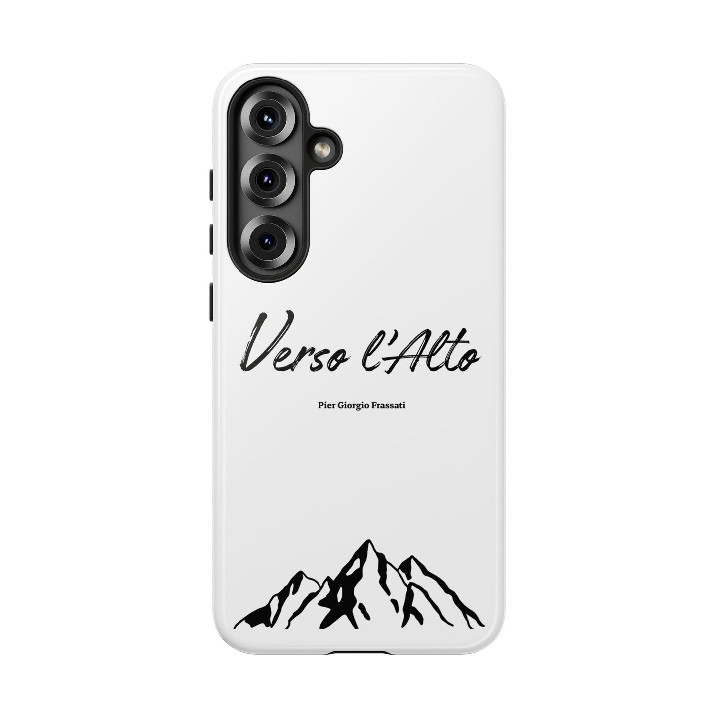 White Mountain Adventure Phone Case - Stylish Verso l'Alto Phone Protection
