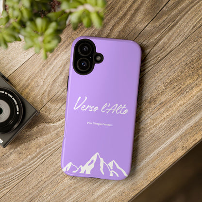 Mauve Mountain Adventure Phone Case - Stylish Verso l'Alto Phone Protection